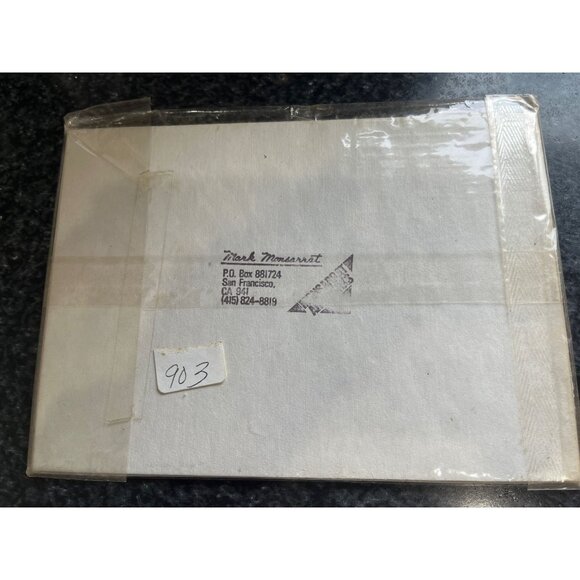 Vtg Mark Monsarrat San Francisco Houses Framed Signed Colored Lithograph Art Pri - Picture 6 of 7